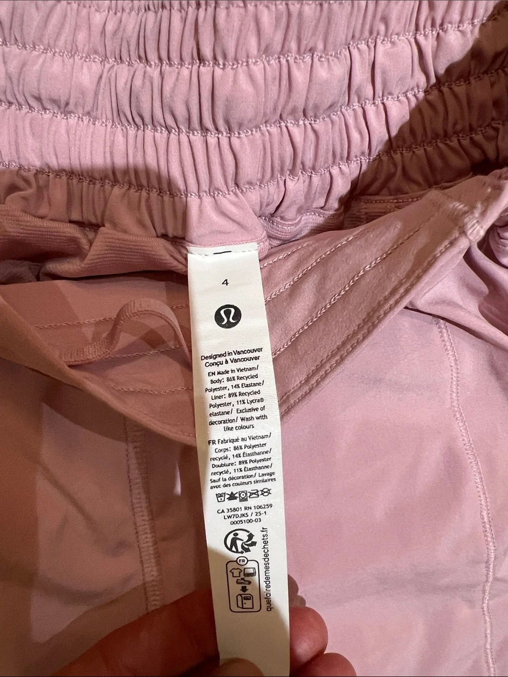 lululemon athletica light pink
